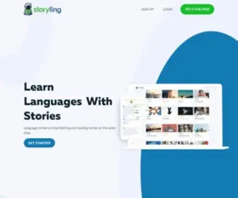 Storyling.com(Welcome) Screenshot