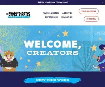 Storypiratescreatorclub.com(Story Pirates) Screenshot