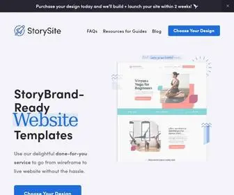 Storysite.co(StoryBrand-Ready Website Templates) Screenshot