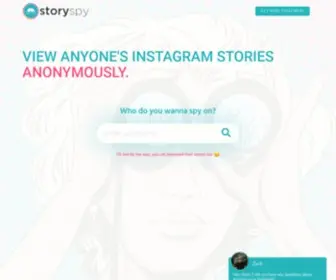 Storyspy.io(View Anyone's Instagram Stories Anonymously) Screenshot