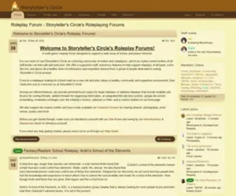 Storytellerscircle.com(Roleplay Forum) Screenshot
