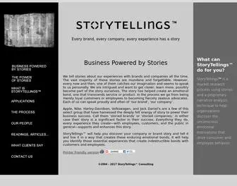 Storytellings.com(Market research to discover the emotions that motivate behavior) Screenshot