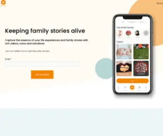 Storytiling.com(Transform life experiences into meaningful stories) Screenshot