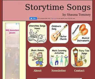 Storytimesongs.com(Storytime Songs Home) Screenshot