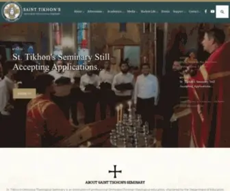 Stots.edu(St. Tikhon's Orthodox Theological Seminary) Screenshot
