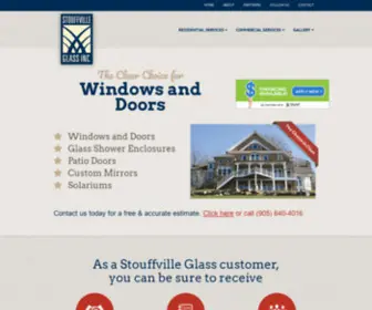 StouffVilleglass.com(Best Window Company) Screenshot