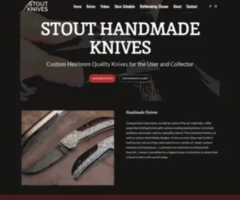 Stoutknives.com(Custom Knifemaker) Screenshot