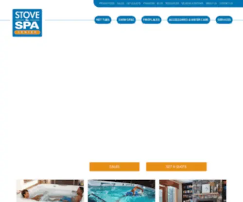 Stoveandspa.com(Stove & Spa Center provides hot tubs) Screenshot