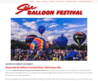 Stoweballoonfestival.com(Stoweballoonfestival) Screenshot