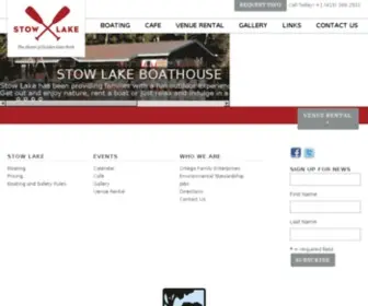 Stowlakeboathouse.com(Stow Lake Boathouse) Screenshot