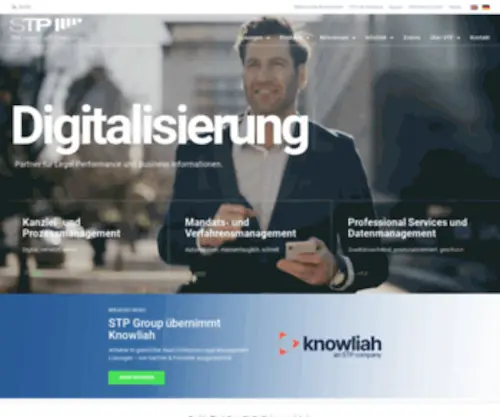 STP-Online.de(Legal Tech Services mit STP) Screenshot