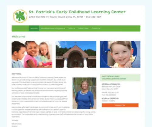 Stpatrickeclc.org(Patrick's Early Childhood Learning Center) Screenshot