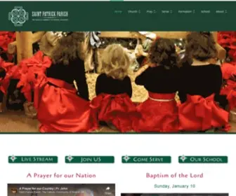 Stpatrickofhudson.org(The Catholic Community of Hudson) Screenshot