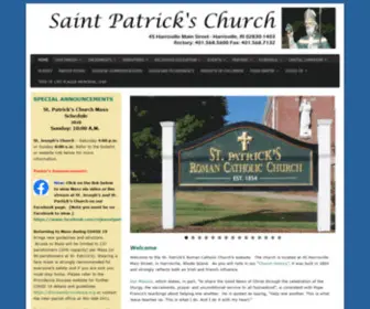 Stpatrickri.org(Saint Patrick Roman Catholic Church) Screenshot