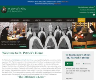 Stpatrickshome.org(Skilled Nursing Community Bronx NYC) Screenshot