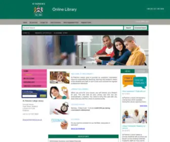 Stpatrickslibrary.net(STP Library) Screenshot