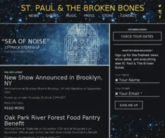 Stpaulandthebrokenbones.com(St. Paul and The Broken Bones) Screenshot