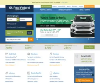 Stpaulfcu.org(St. Paul Federal Credit Union has the products and services you need) Screenshot