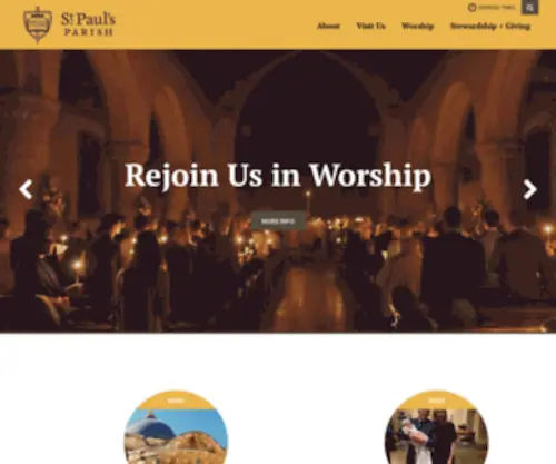 Stpauls-KST.com(We seek to restore all people to God and to each other through Sacramental worship and Christ) Screenshot