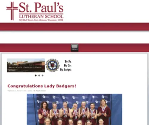 Stpauls-School.org(Paul's Evangelical Lutheran School) Screenshot