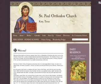 Stpaulsorthodox.org(St. Paul Orthodox Church) Screenshot