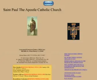 Stpaulspismobeach.com(Paul The Apostle Catholic Church) Screenshot