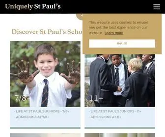 Stpaulsschool.org.uk(St Paul's School) Screenshot
