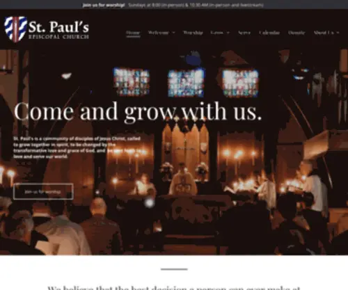 Stpaulsww.org(St. Paul's) Screenshot