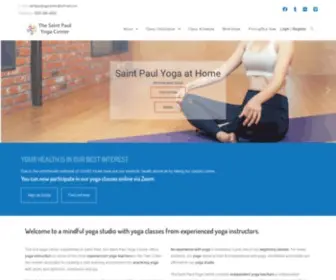 Stpaulyogacenter.com(Mindful yoga studio with yoga classes from experienced yoga instructors) Screenshot