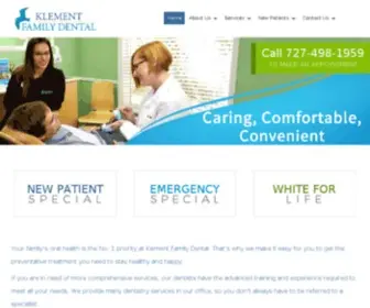 Stpetedentist.com(Klement Family Dental) Screenshot