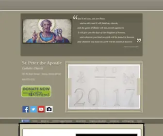 Stpeteritasca.com(Peter the Apostle Catholic Church) Screenshot