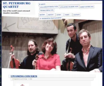 Stpetersburgquartet.com(One of the world's most esteemed chamber ensembles) Screenshot