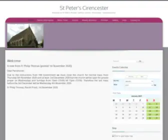 Stpeterscirencester.org(St Peter's Cirencester) Screenshot