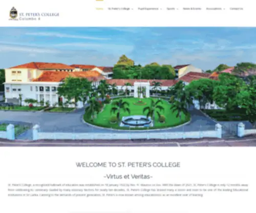 Stpeterscollege.lk(Peter's College) Screenshot