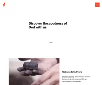 Stpetersfireside.org(Discover the goodness of God with us) Screenshot