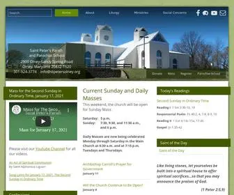 Stpetersolney.org(Saint Peter Parish & Parochial School) Screenshot