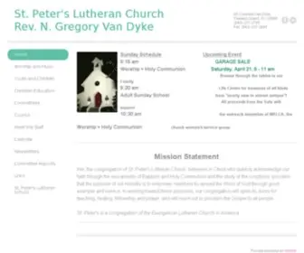 Stpeterspawleys.org(St Peter's Lutheran Church) Screenshot