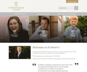 Stpetersyork.org.uk(St Peter's School) Screenshot