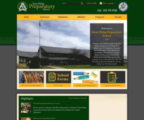 STphilipprep.com(Saint Philip Preparatory School) Screenshot