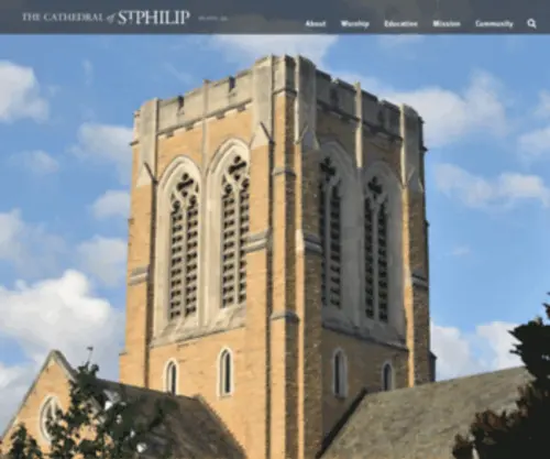 STphilipscathedral.org(The Episcopal Cathedral of St) Screenshot