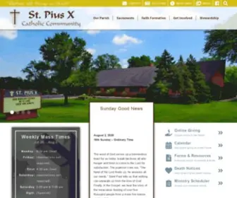 Stpiuslombard.org(Pius X) Screenshot