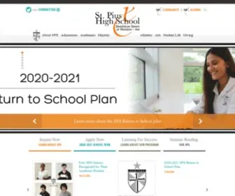 Stpiusx.org(Pius X High School) Screenshot