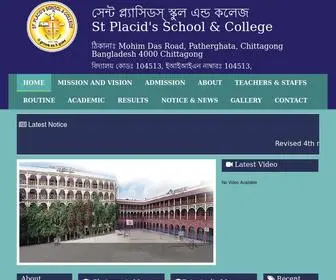 STplacid.edu.bd(Placid's School & College) Screenshot