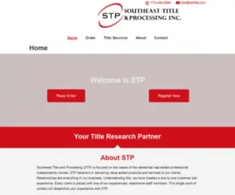 STptitle.com(Southeast Title & Processing) Screenshot