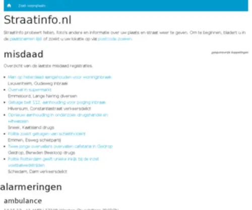 Straatinfo.nl(Straatinfo) Screenshot