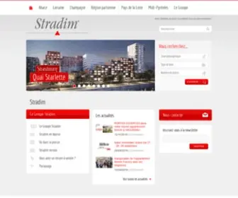 Stradim.fr(Promoteur alsacien de programmes immobiliers) Screenshot