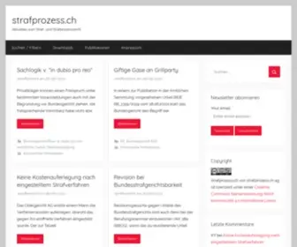 Strafprozess.ch(Aktuelles zum Straf) Screenshot