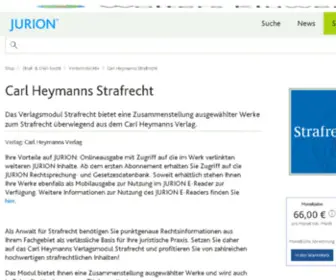 Strafrecht-Online.de(JURION Strafrecht) Screenshot