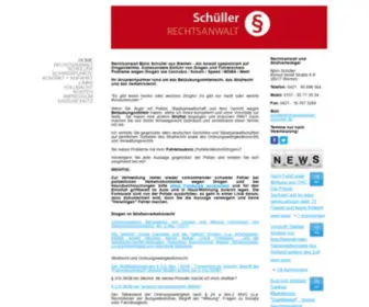 StrafVerteidiger-Schueller.de(Rechtsanwalt Cannabis Marihuana Haschisch Führerschein Fahrerlaubnis MPU) Screenshot