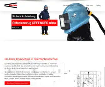 Strahltechnik-Klein.de(Strahltechnik Klein: Kompetenz in Oberflächentechnik) Screenshot